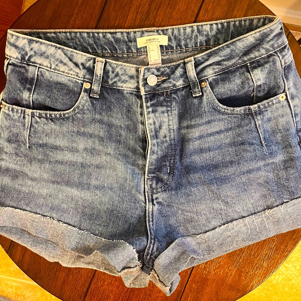 Forever 21 Classic Blue Jean Shorts